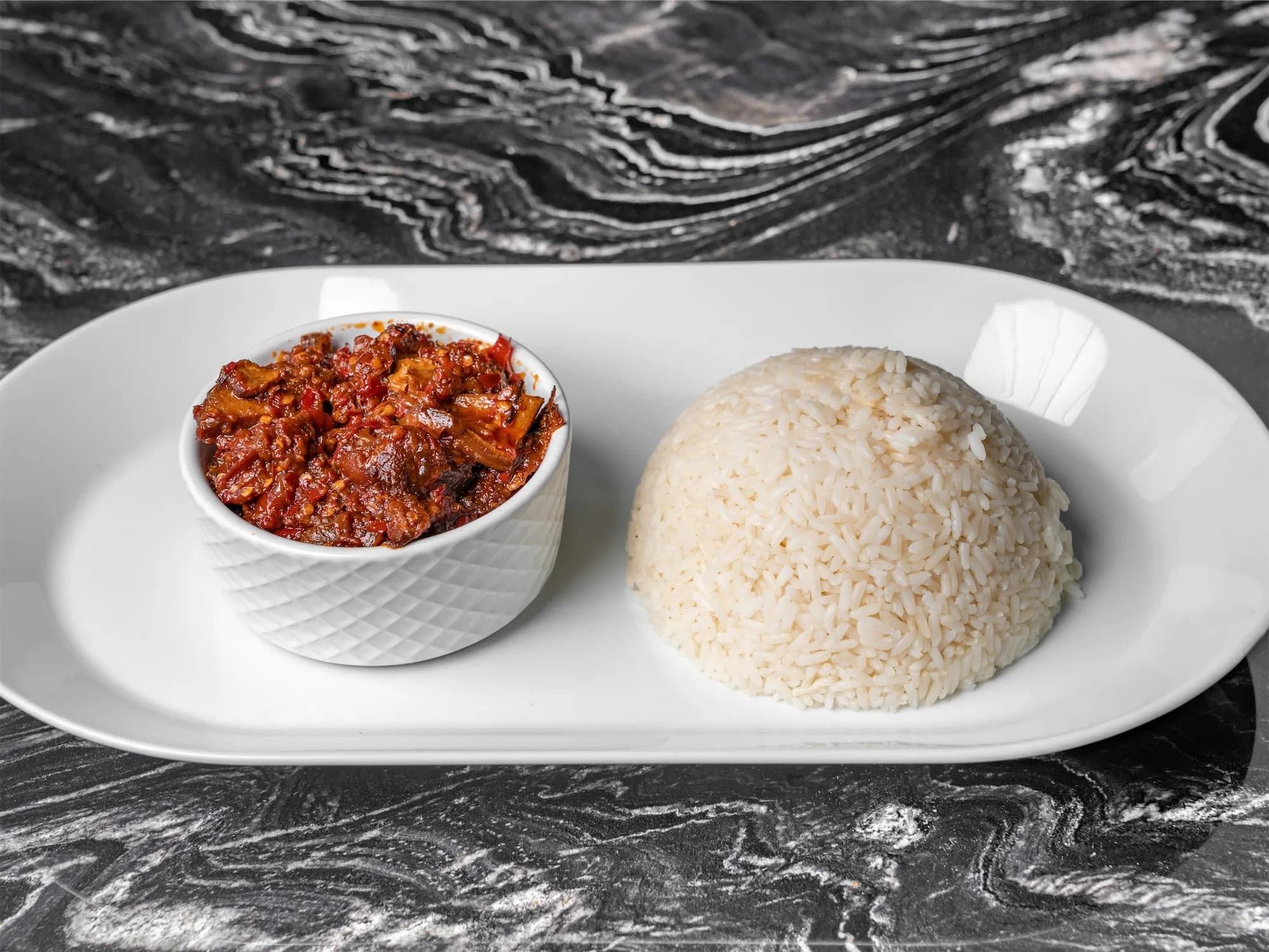 White Rice & Stew